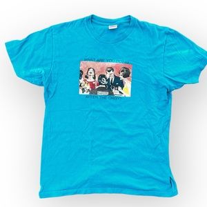 Men's Supreme Turquoise Orgy shirt-Large